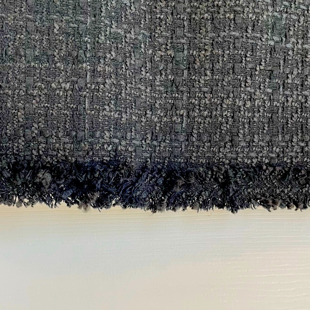Talbots Textured Tweed Sheath Dress
Sleeveless Black Fringe Detail Lined, Size 8 - Picture 5 of 9